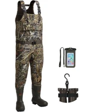 Hunting Wader With 1400&1600g Insulation Rubber Boot 5mm Neoprene Waterproof Che