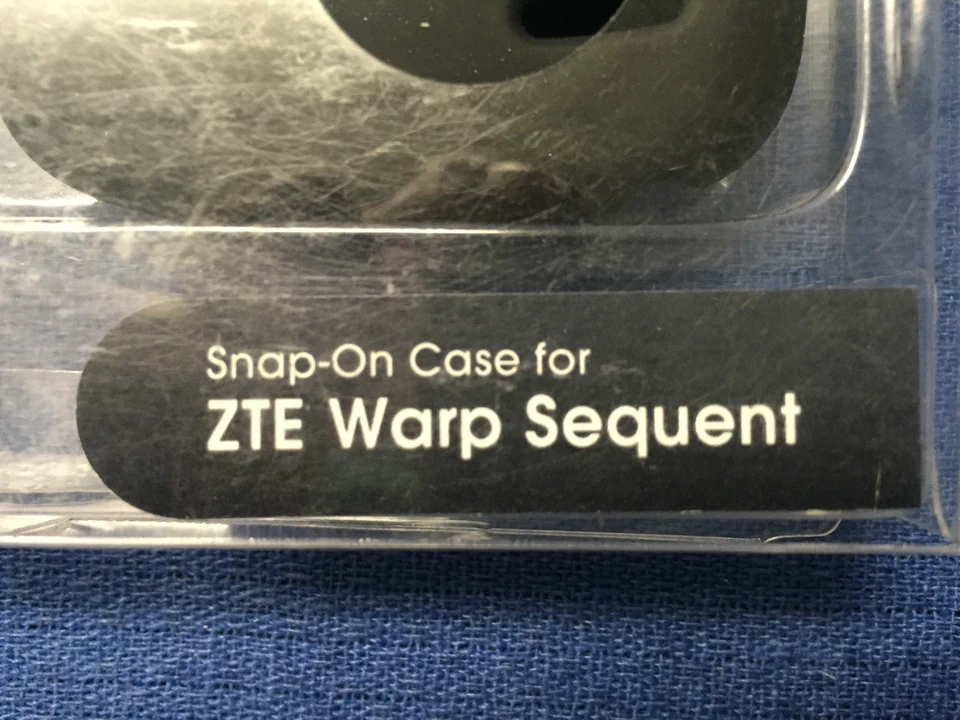 Point Mobil Black Snap-On Rubber Case Cover Shell for ZTE Wrap Sequent - Image 3 of 4