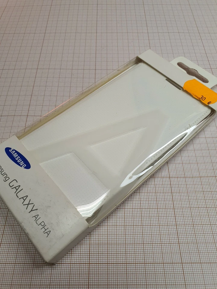 Original genuine Samsung Galaxy Alpha wallet case white EF-FG850BWEGWW NEW - Image 2 of 3