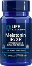 Life Extension Melatonin IR/XR Helps You Fall Asleep & Stay Asleep 60 Capsule
