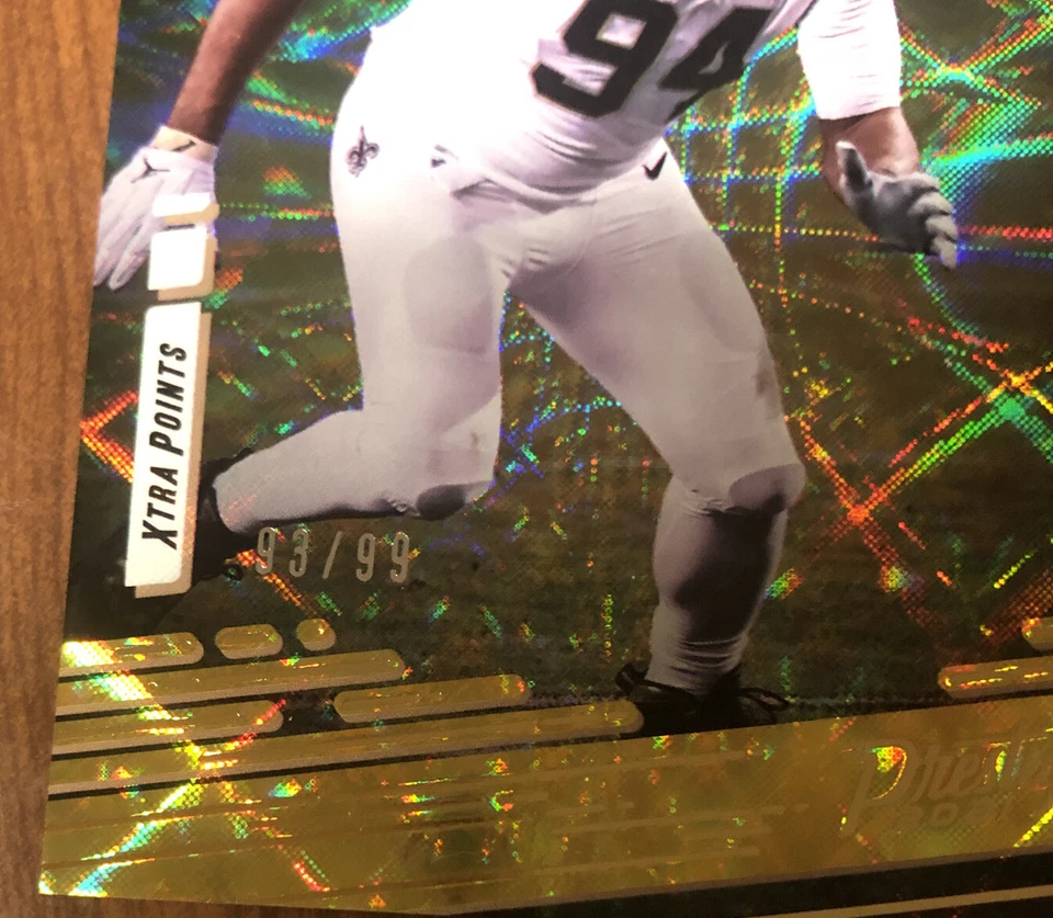 CAMERON JORDAN /99 2021 Prestige Base GOLD Premium #136 New Orleans Saints📈 - Image 3 of 3