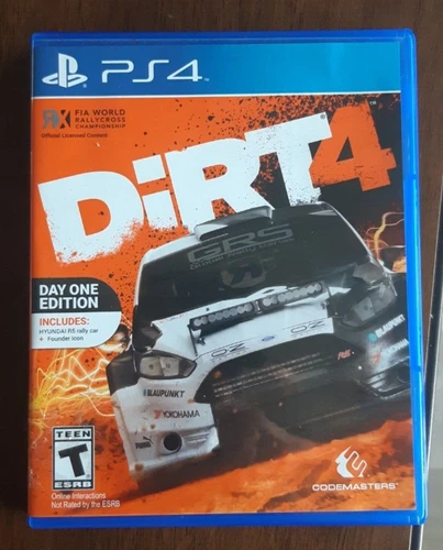 Dirt 4 Day One Edition - Sony PlayStation 4 - Case and Insert Only NO GAME