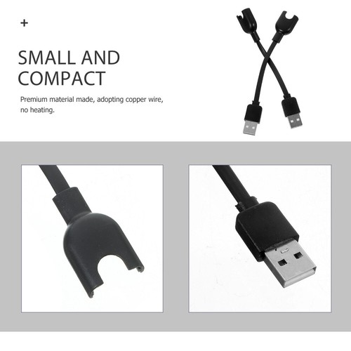 2 Pcs Cavo Di Ricarica Caricabatterie Per Braccialetto Intelligente USB - Foto 4 di 11
