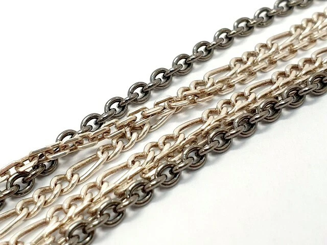 Pandora Sterling Silber 925 Kette 3 Reihig mit Dotty Stud Clip Stopper Nieten - Bild 2 von 4