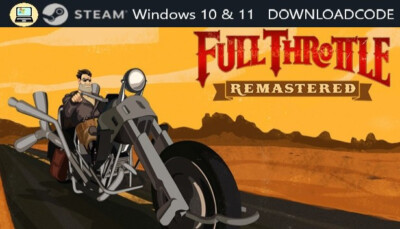 NEU PC Computer Spiel Full Throttle Remastered für Windows 10 11 STEAM Game Key