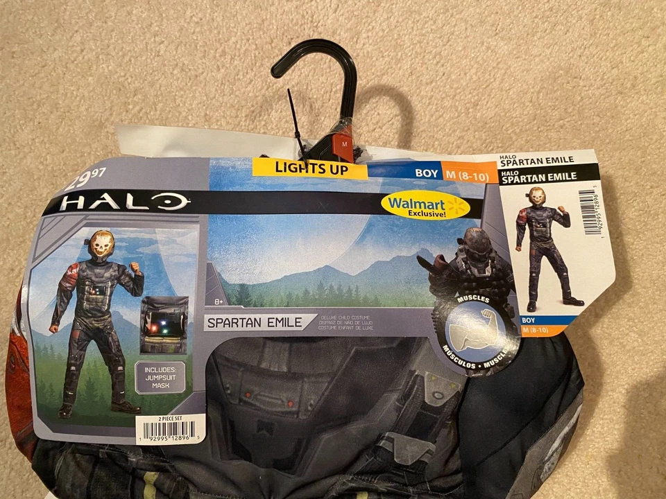 Wm22 - Halo Spartan Emile Light-Up - Disfraz de Halloween - Disfraz - M (8-10) - ¡Nuevo! Foto 2 de 4