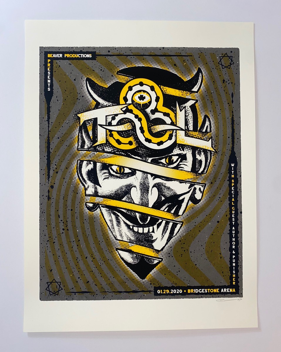 Tool Concert Poster Bridgestone Arena Nashville TN 1/29/20 Signed