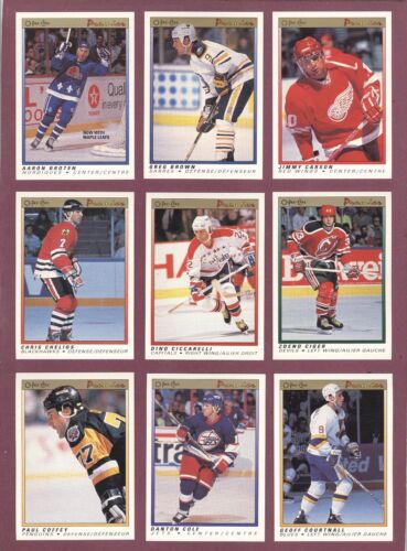 1990-91 O PEE CHEE 90-91 OPC PREMIER NHL HOCKEY CARD 1-132 SEE LIST - Picture 22 of 265