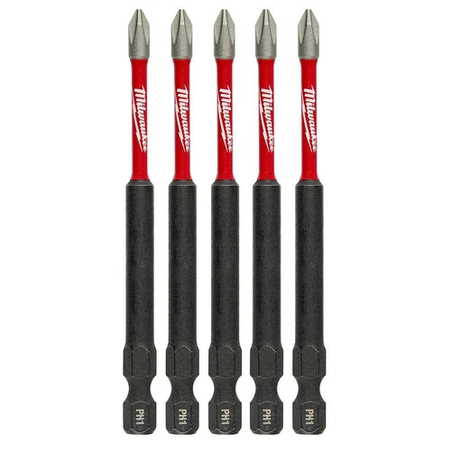Milwaukee SHOCKWAVE Impact Duty 3-1/2 in. Phillips #1 Alloy Steel Screw Drive...