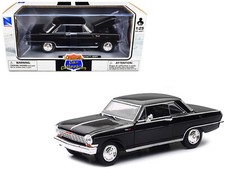 1964 Chevrolet Nova SS Black "Muscle Car Collection" 1/25 Diecast Model Car b...