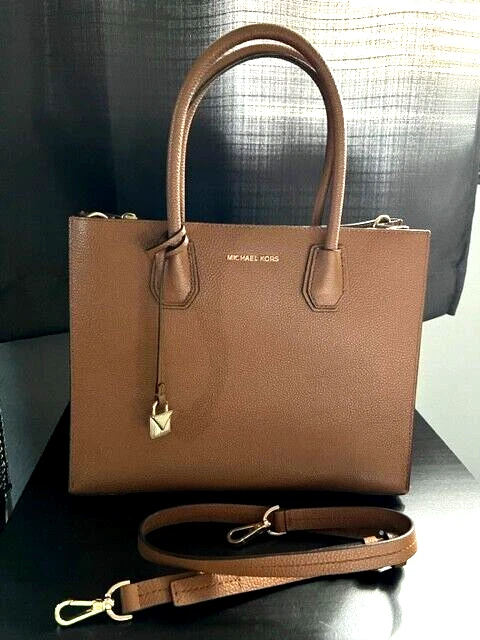 Michael Kors Mercer Large Pebbled Leather Convertible Tote