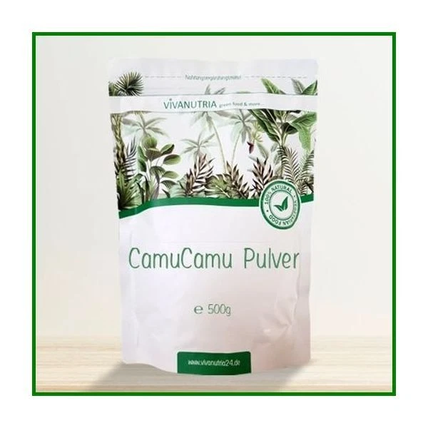 VIVANUTRIA Camu Camu Pulver aus Brasilien | natürliches Vitamin C | Rohkostqualität | vegan