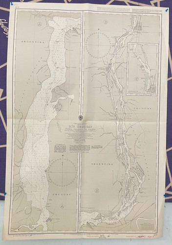 Admiralty 3549 SOUTH AMERICA EAST COAST RIO URUGUAY NUEVA PALMIRA TO COLON Map