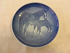 Mother's Day Horse & Foal 1972 Collector's Porcelain Plate from B&G Denmark 