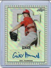 Eric Hammond 2020 Leaf Perfect Game Auto SP #1/1 Proof Rainbow Silver