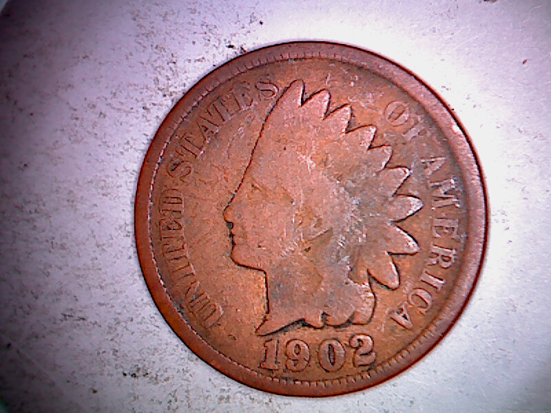 {2} 1902 {1} 1903 {2} 1904 {1} 1908LINDIAN HEAD PENNIES CIRCULATED. FC65P