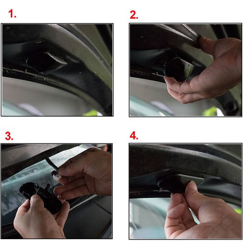 Par de boquillas de limpiaparabrisas con calefacción por chorro para Porsche Cayenne Panamera 2011-2016 - Imagen 6 de 6