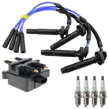 Hitachi Ignition Coils NGK 4 V-Power Spark Plugs & Wire Set Kit for Forester H4