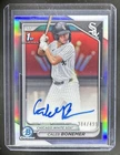 2024 Bowman Draft Caleb Bonemer Chrome Auto Refractor 1st #/499 White Sox