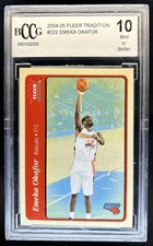 2004-05 Fleer Tradition Emeka Okafor Rookie RC #222 BCCG 10