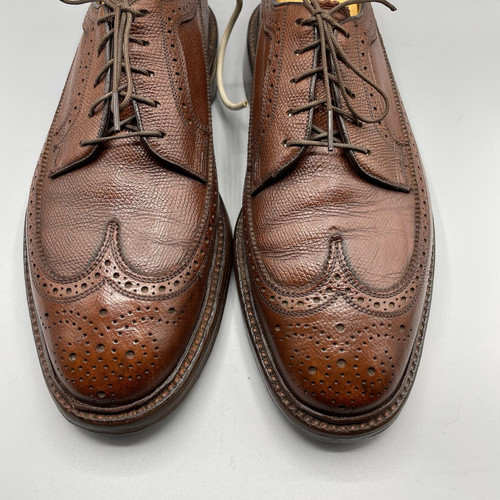 Vintage Florsheim Imperial Schuhe Herren 8,5 D 5 Nagel V Stollen LongWing Braun 93602 - Bild 2 von 11