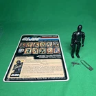 Vtg 1982 G.I. Joe SNAKE EYES v1 Full UNCUT Peach 11 File Card Back ARAH RARE