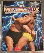 WWF Wrestlemania IV March 1988 Official Souvenir Edition Program Hulk Hogan