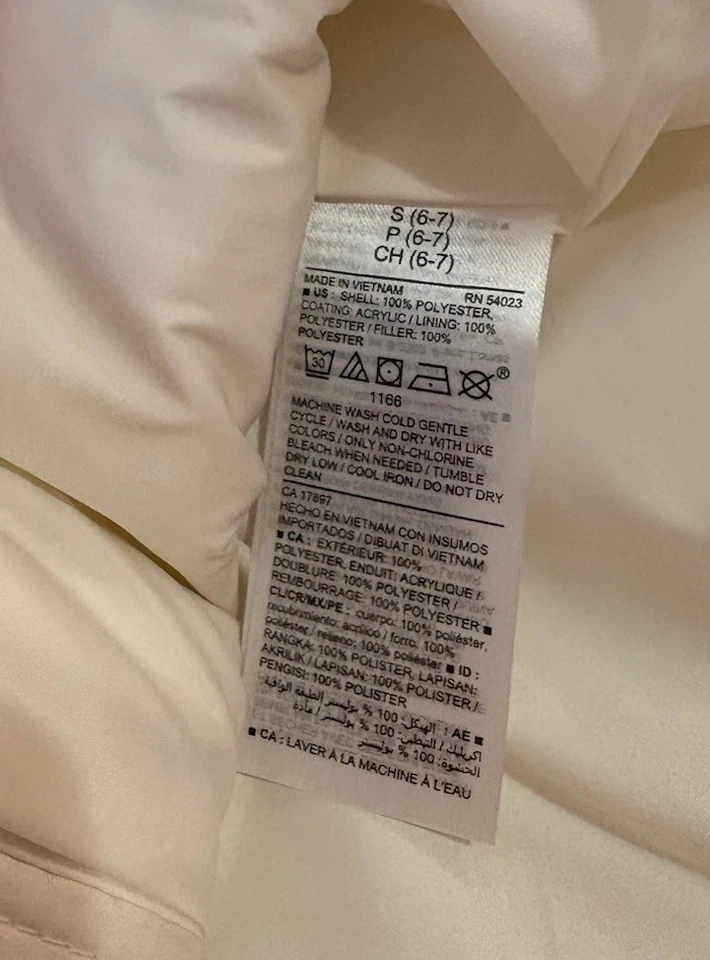 Chaleco acolchado activo azul marino antiguo para niñas jóvenes - talla pequeña (6/7) Foto 3 de 4