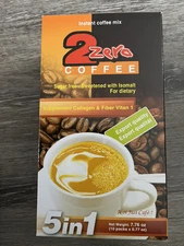 2 zero 5 in 1  coffee instant coffee mix by Vikybomi, supplement collagen & fibe