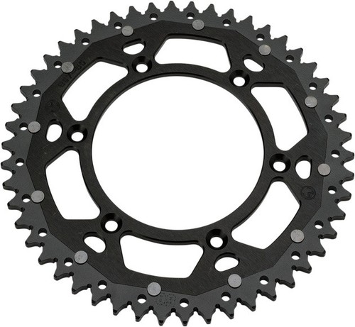 Moose Dual Ring Rear Sprocket 48T Black fits Suzuki DR250S/DR350S 1990-1995
