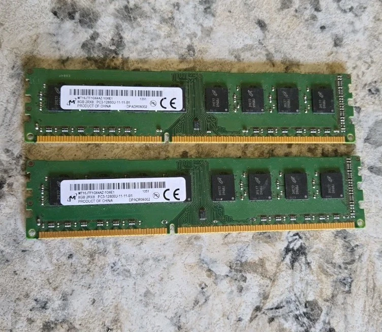 Micron DDR3 SDRAM 8 GB Capacity per Module Memory (RAM) for sale