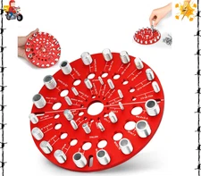 Nut and Bolt Thread Checker - 30 Standard and Metric Bolt Size Finder Bolt an...