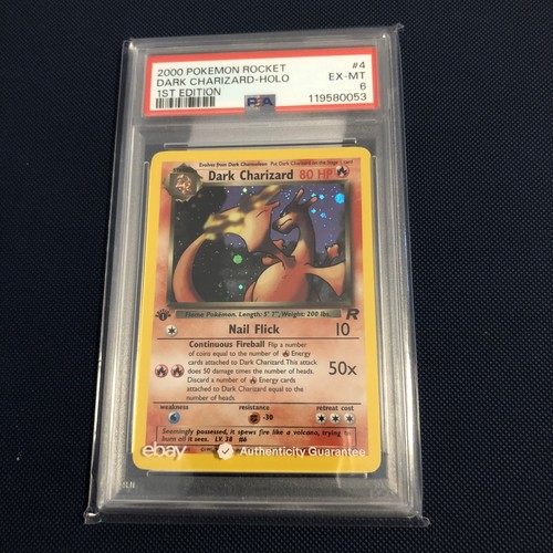 Dark Charizard (1st Edition) graded PSA 6 for sale on eBay