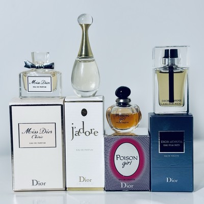 Dior miniature fragrances set Coffret #MissDior #Jadore #PoisonGirl #DiorHomme