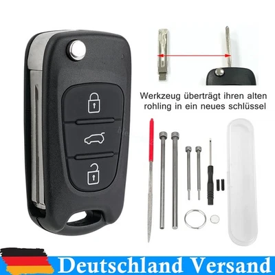 Klapp Schlüssel Ersatz Gehäuse für Hyundai I20 I30 IX35 IX20 Kia Ceed Venga Rio