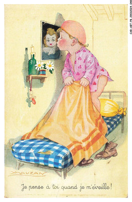 CAR-ABTP8-0573-ILLUSTRATOR - I think of you when I wake up - Mauzan