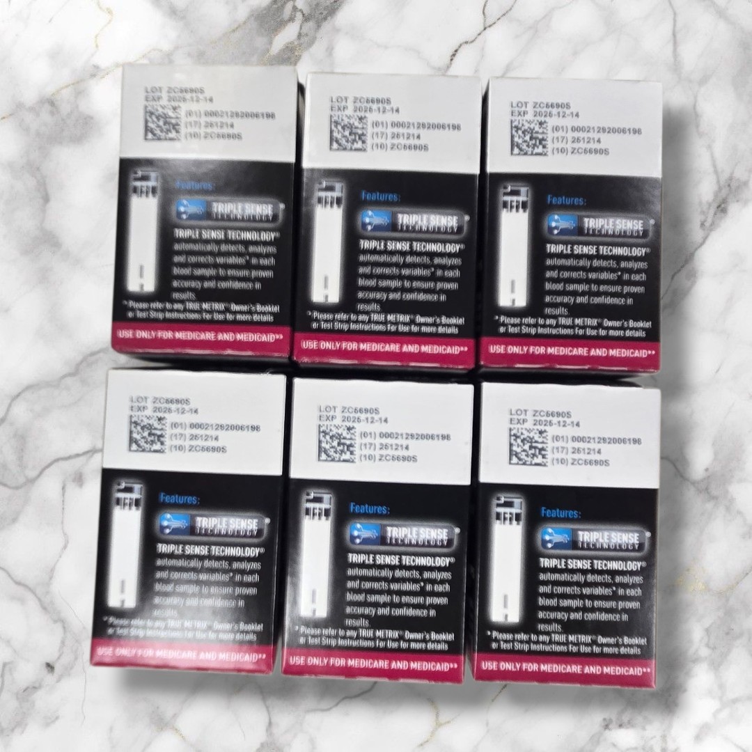TRUE METRIX Blood Glucose Test Strips 300 ct (6x50ct) Exp: 12/14/2025