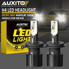 2x H4 LED Headlight Bulb Kit High Low Beam 200W 80000LM Super Bright 6000K White