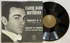 Beethoven Concerto No. 3 Claude Kahn Wolfgang Rossler LP M- Epidaure EPI 10033