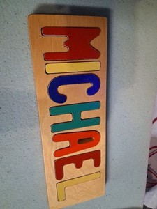 Michael - Wooden Personalized Name Puzzle - VTG- Original owner