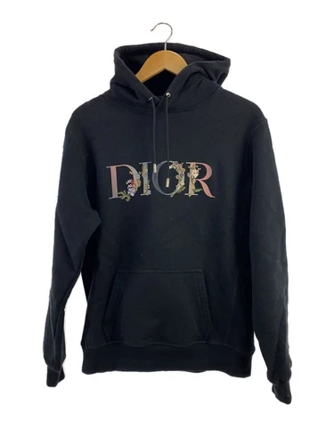 Felpa con cappuccio Christian Dior S cotone nero 113J688A0531 usata