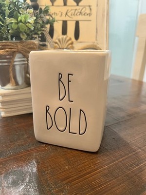 Rae Dunn Magenta Create ''Be Bold'' Vase Pencil Holder / Vase 4.5 in Tall