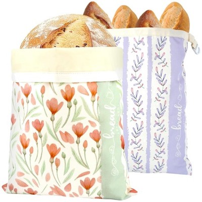 Beeswax Bread Bags for Homemade Bread - 2 Pack