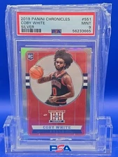 2019 Panini Chronicles Silver Hometown Heroes Rookie Coby White #551 (RC) Bulls
