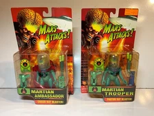 MARS ATTACKS!  Martian Ambassador AND Martian Trooper in Sealed Package