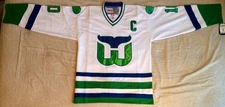 1986 Ron Francis Harftord Whalers Classic Home White Jersey