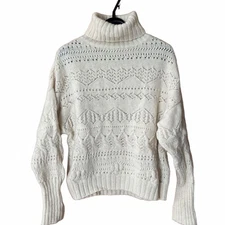 45rpm openwork turtle knit off-white one size used Japan