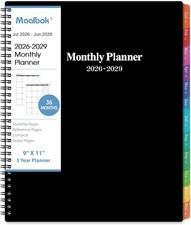 2026-2029 Monthly Planner/Calendar - July 2026 - June 2029, 3 Year Monthly Pl
