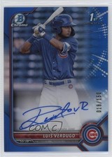 2022 Bowman Chrome Prospect Blue Refractor 18/150 Luis Verdugo #CPA-LV Auto 0s9t