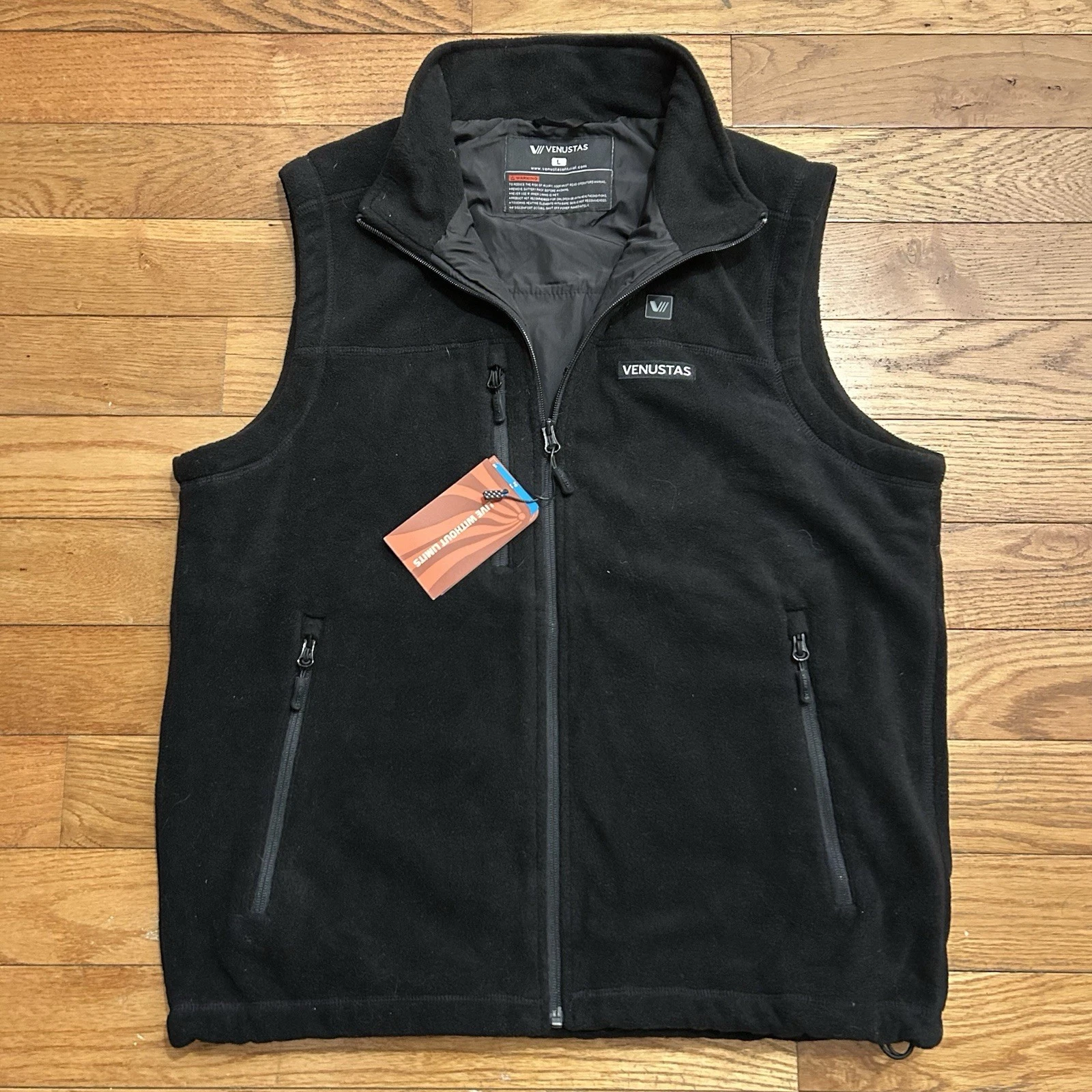 NEW $199 Venustas Heated Recycled Fleece Full Zip Vest 7.4V EM21 Large